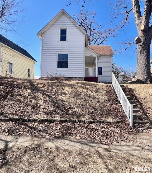 view of back of property