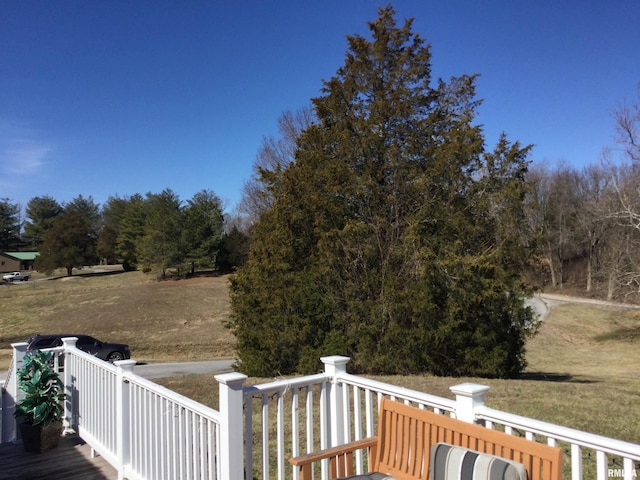 5453 Cherokee Ln, Carbondale, IL 62901 - view of wooden deck