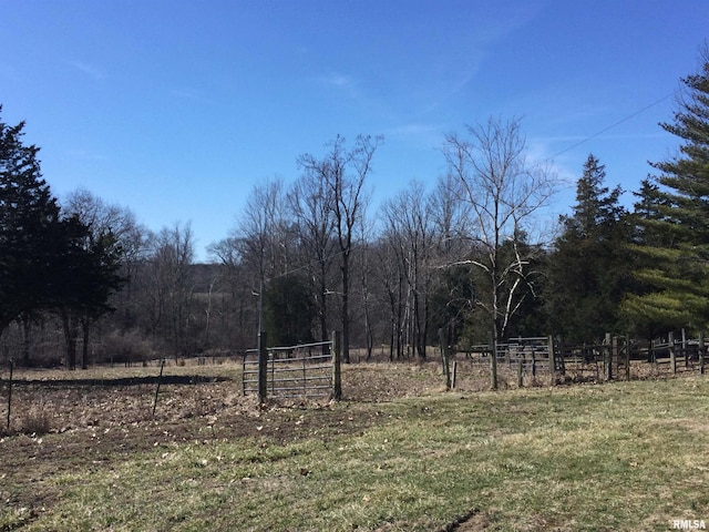 5453 Cherokee Ln, Carbondale, IL 62901 - view of yard featuring a rural view and fence