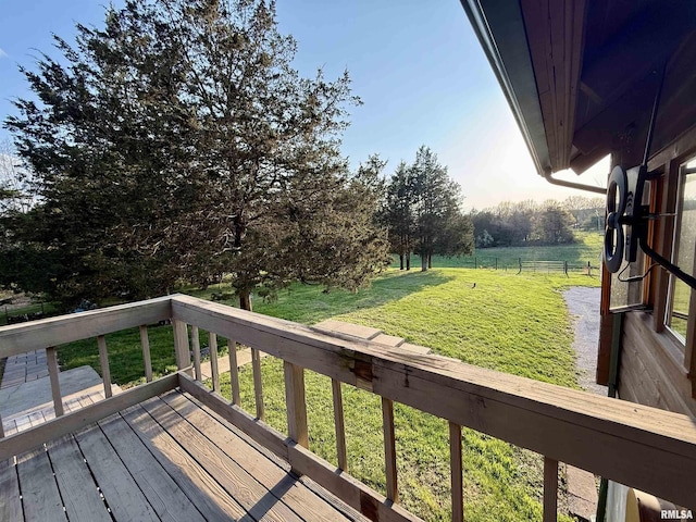 5453 Cherokee Ln, Carbondale, IL 62901 - wooden terrace with a lawn