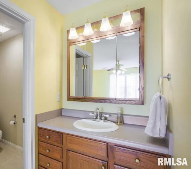 4996 Andrew Rd, Marion, IL 62959 - bathroom with toilet and vanity