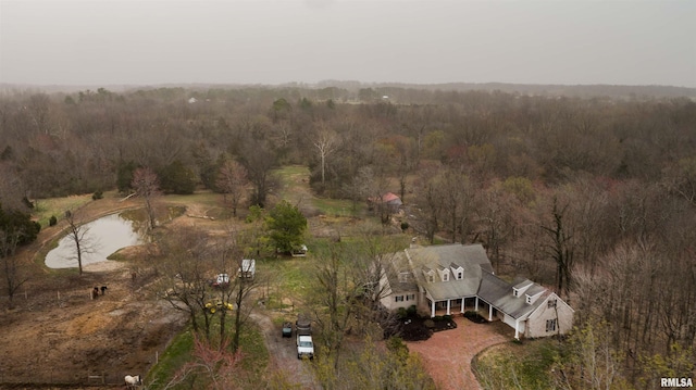 4996 Andrew Rd, Marion, IL 62959 - aerial view of property and surrounding area featuring a forest