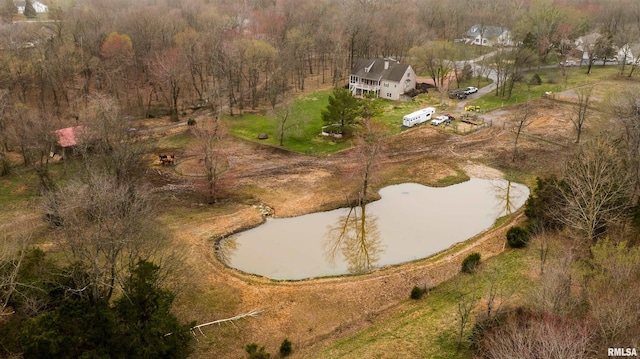 4996 Andrew Rd, Marion, IL 62959 - view from above of property featuring a heavily wooded area