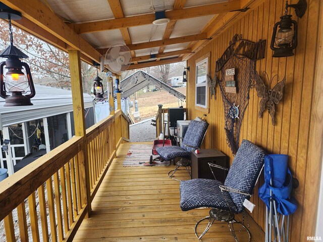 10 Womack Rd, Galatia, IL 62935 - view of wooden deck
