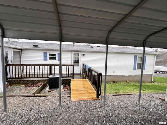 100 Little John Loop, Tunnel Hill, IL 62972 - deck with central air condition unit