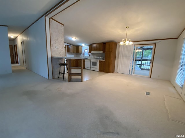 100 Little John Loop, Tunnel Hill, IL 62972 - kitchen featuring white appliances, light countertops, under cabinet range hood, a textured ceiling, and a sink