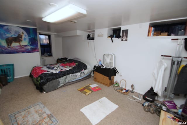 bedroom with carpet floors