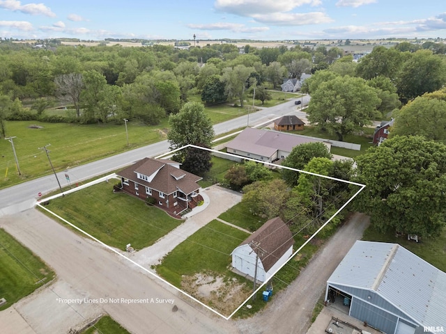 408 E Henry St, Atkinson, IL 61235 - aerial view of property's location featuring property boundaries highlighted