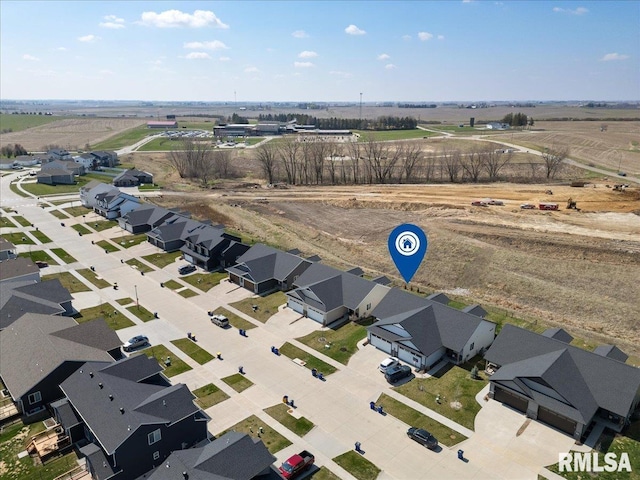 birds eye view of property featuring a residential view