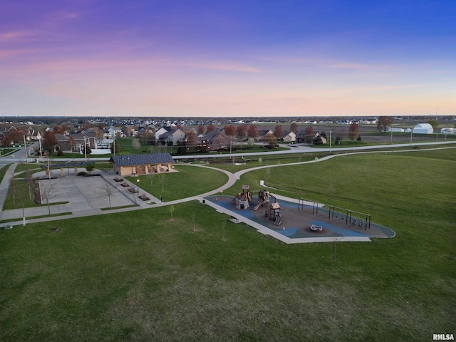 6817 Timber Ct, Bettendorf, IA 52722 - aerial perspective of suburban area with a park