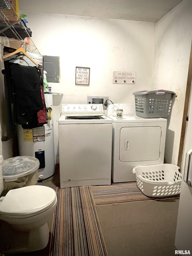 225 Arrowhead Dr, Goreville, IL 62939 - clothes washing area with independent washer and dryer and laundry area
