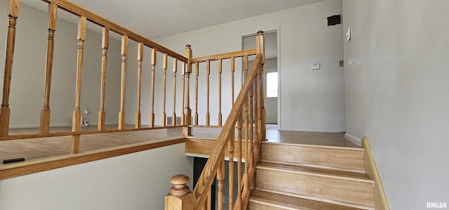 1606 Middle Rd, Camanche, IA 52730 - stairway with baseboards