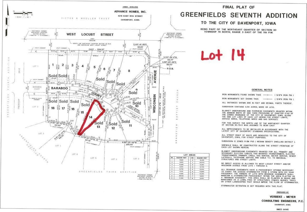 LOT14 Baraboo Ct, Davenport, IA 52804