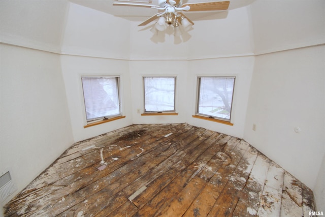 705 Brady St, Davenport, IA 52803 - spare room with a towering ceiling, visible vents, a wealth of natural light, and ceiling fan