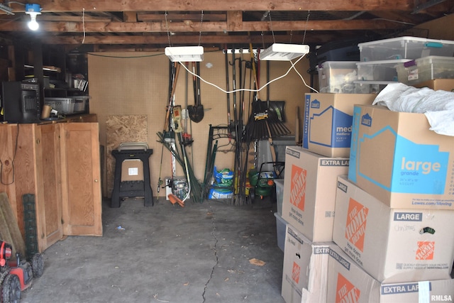 view of storage