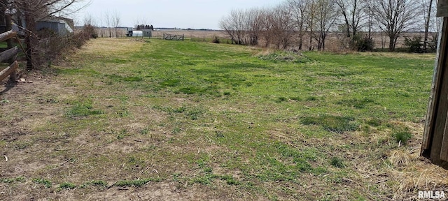 18304 W 206th St, Buffalo Prairie, IL 61237 - view of yard with fence and a rural view