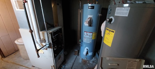 18304 W 206th St, Buffalo Prairie, IL 61237 - utilities featuring water heater and visible vents