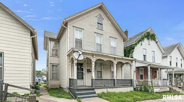 view of front of house with a porch