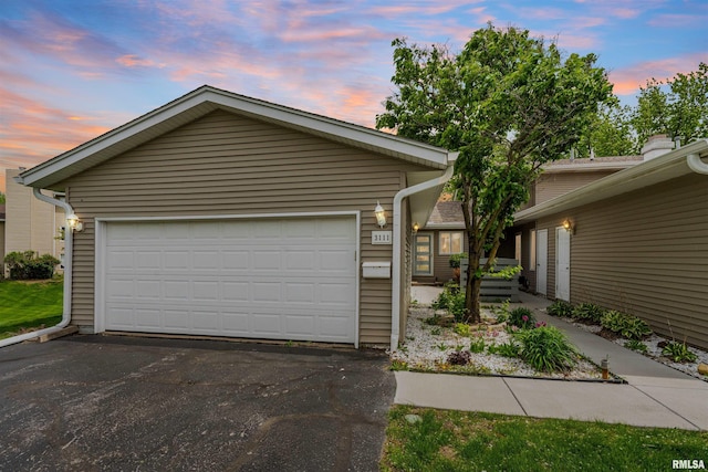 view of front of house featuring a garage