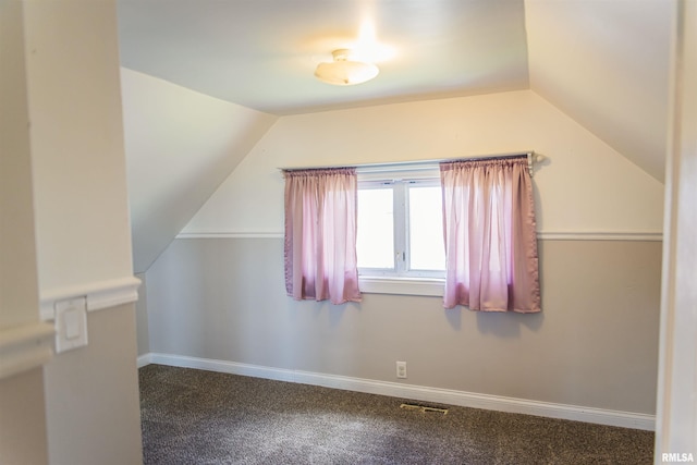 1724 E 1324th St, Fowler, IL 62338 - additional living space featuring lofted ceiling, carpet flooring, and visible vents