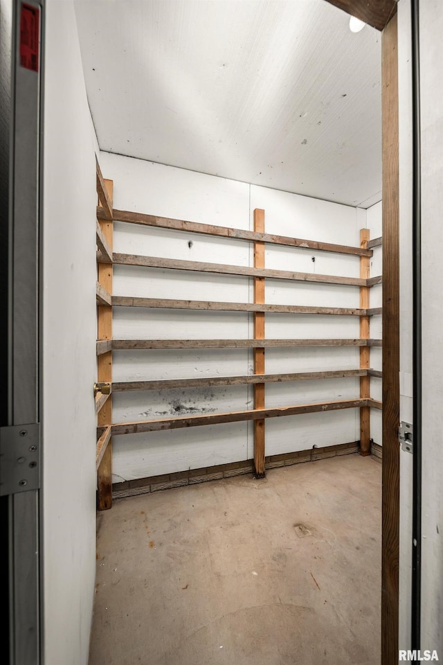 view of storage room
