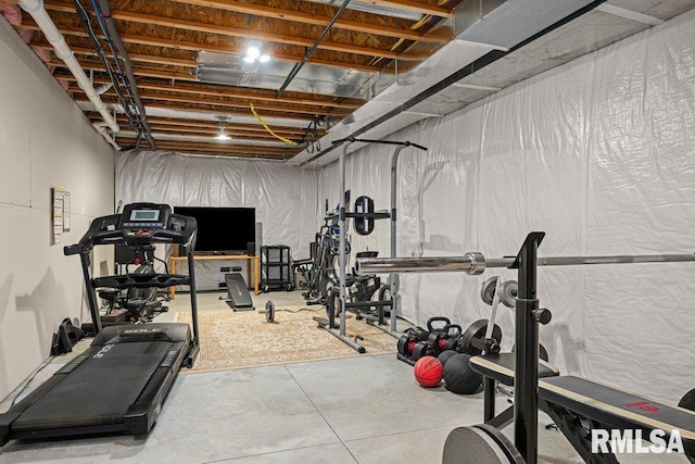 view of exercise room