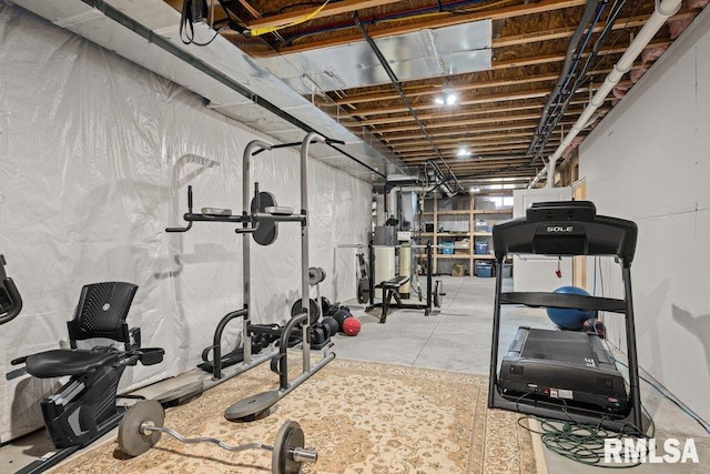 view of workout area