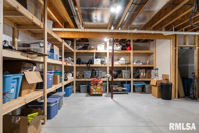 view of storage