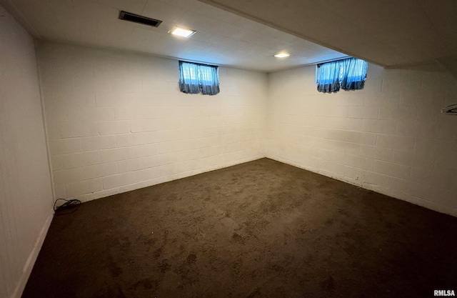 715 31st Ave, Rock Island, IL 61201 - basement featuring dark carpet