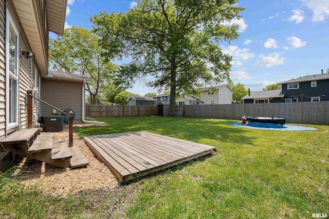 2149 W 30th St, Davenport, IA 52804 - fenced backyard featuring a deck