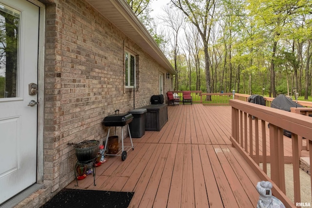 view of wooden terrace