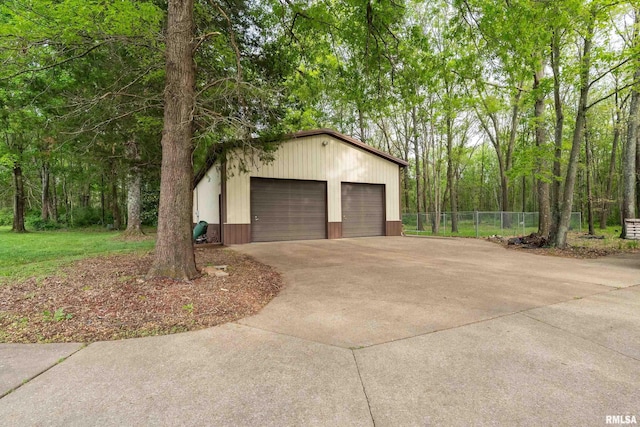 exterior space featuring fence