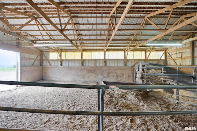 view of horse barn