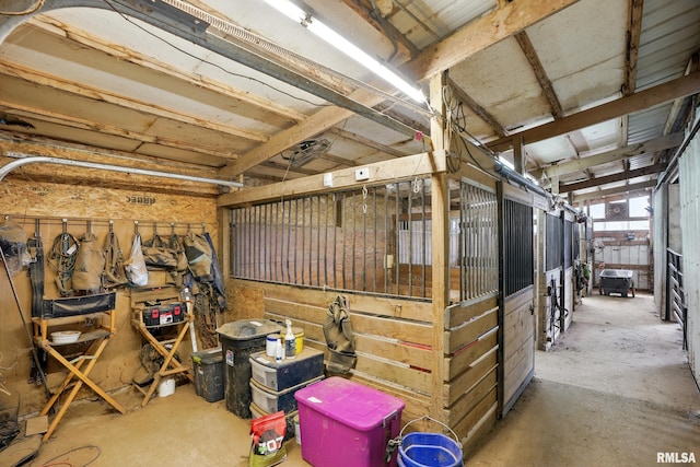 view of horse barn