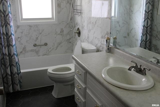 2107 W 38th Pl, Davenport, IA 52806 - bathroom with toilet, a healthy amount of sunlight, and tile patterned flooring