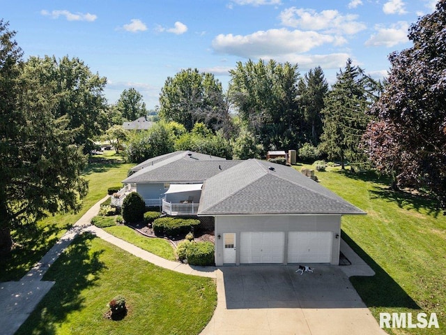 birds eye view of property