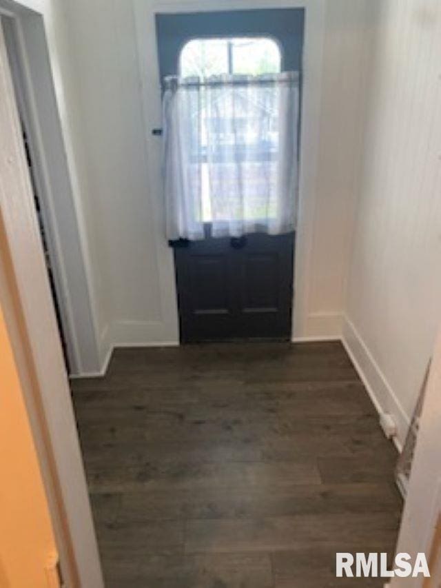 501 E Broad St, Jonesboro, IL 62952 - interior space with baseboards and wood finished floors