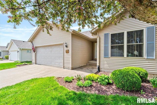 5200 Villa Dr, Davenport, IA 52806 - single story home featuring a garage and concrete driveway