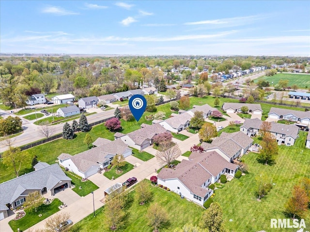 5200 Villa Dr, Davenport, IA 52806 - aerial view with a residential view
