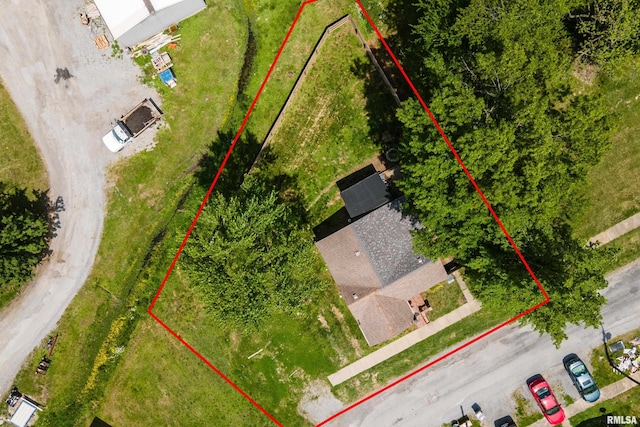 510 W Idaho Ave, Carterville, IL 62918 - aerial overview of property's location featuring property parcel outlined