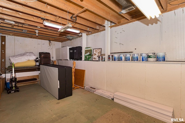 28018 230th St, Le Claire, IA 52753 - unfinished below grade area with visible vents