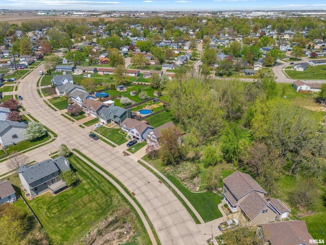 6135 Hillandale Rd, Davenport, IA 52806 - drone / aerial view with a residential view