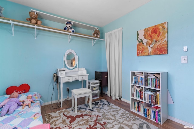 4012 172nd St N, East Moline, IL 61244 - bedroom featuring baseboards and wood finished floors