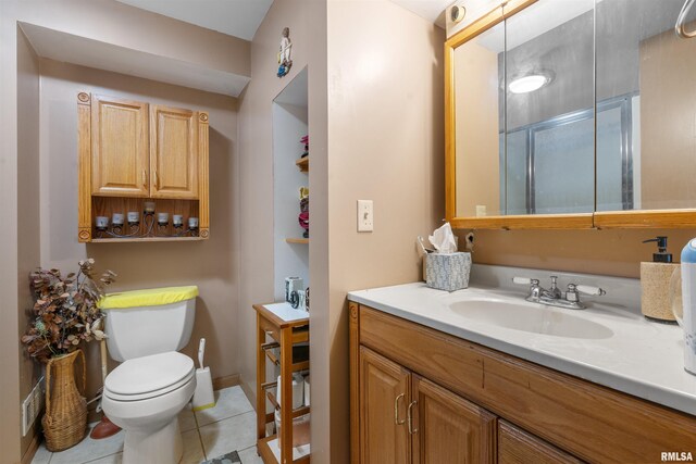 4012 172nd St N, East Moline, IL 61244 - kitchen with freestanding refrigerator, light tile patterned flooring, recessed lighting, a paneled ceiling, and brown cabinets