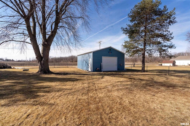 4012 172nd St N, East Moline, IL 61244 - view of outdoor structure with fence and an outbuilding
