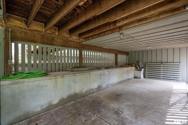 view of horse barn