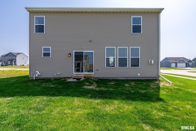 1824 S 5th St, Eldridge, IA 52748 - back of property with a lawn