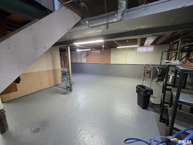 1118 Cedar St, Tipton, IA 52772 - view of unfinished below grade area
