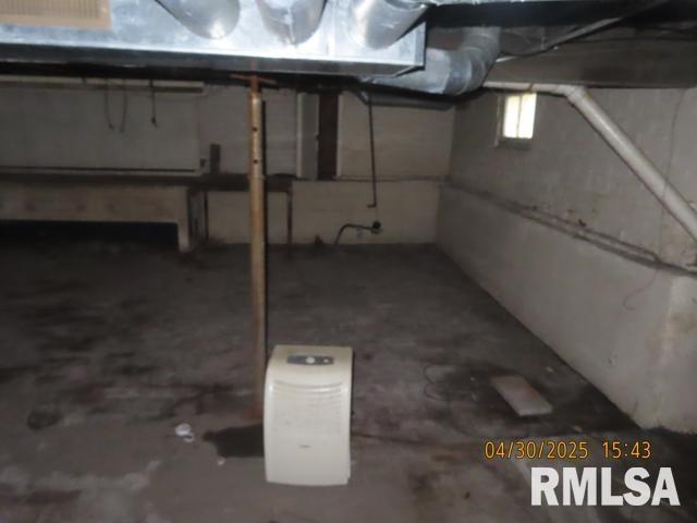 view of basement