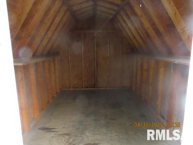 view of storage area